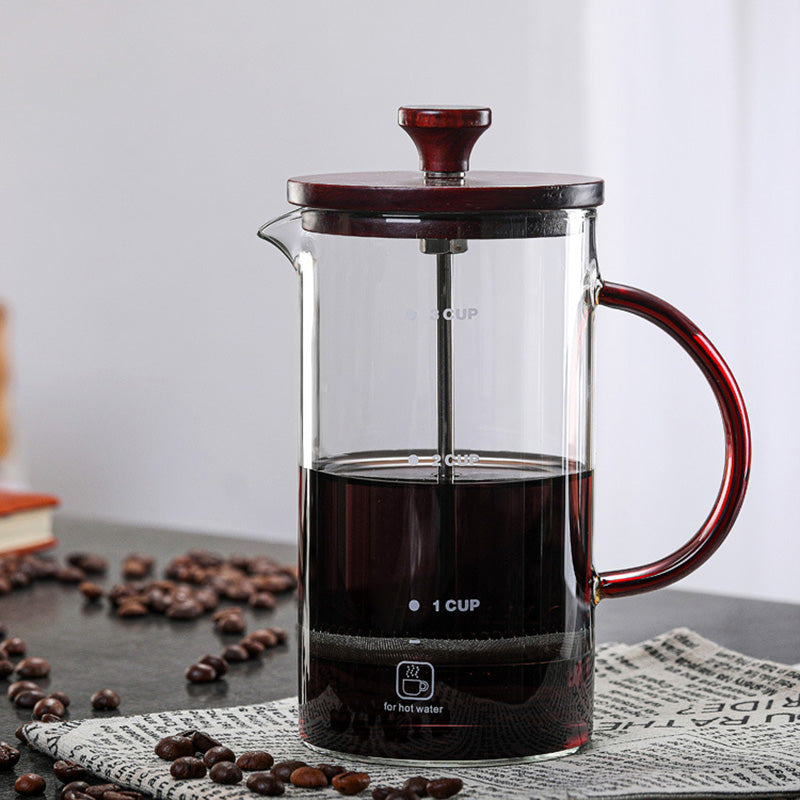 High Borosilicate Glass Method Press Pot Glass Coffee Filter