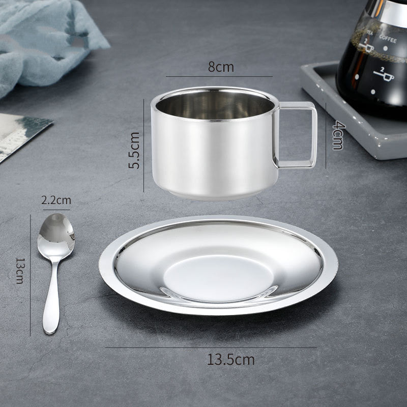 Stainless Steel Coffee Cup Set