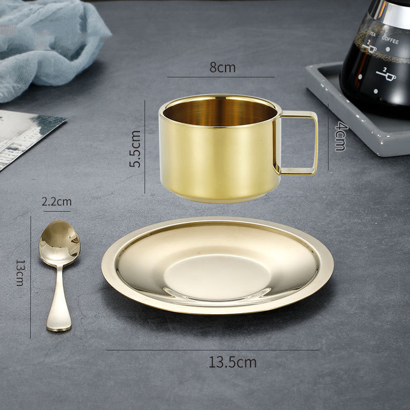 Stainless Steel Coffee Cup Set