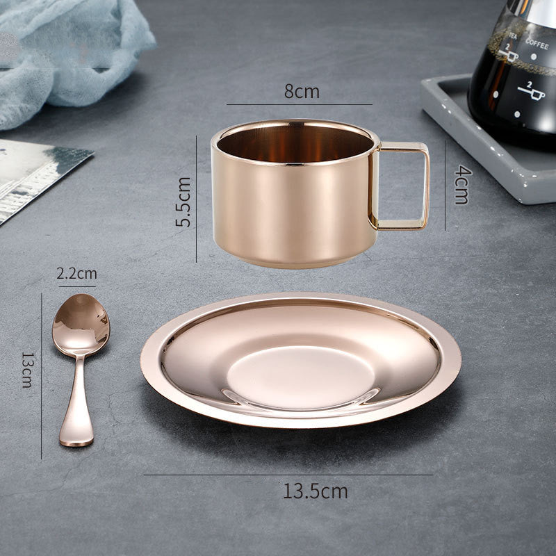 Stainless Steel Coffee Cup Set